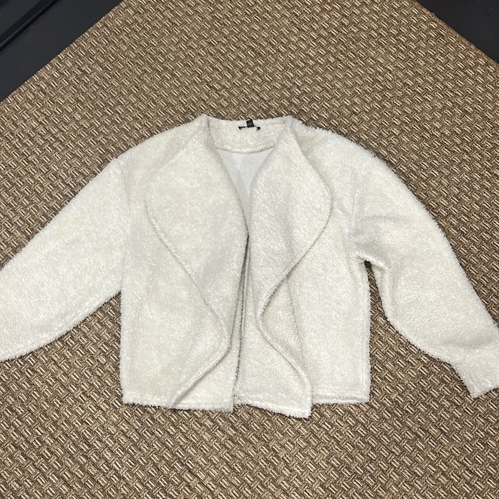 Express Soft Sherpa Open Jacket, Size Xs, Good Co… - image 7